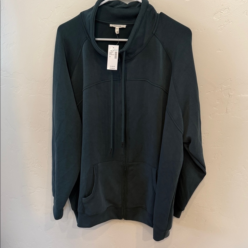 Maurices Forest Green Zip-Up Jacket